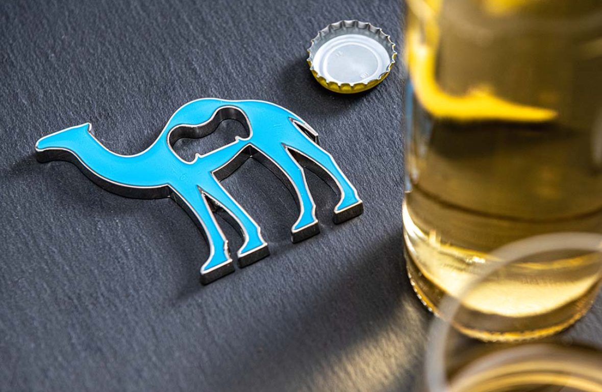 Sonderanfertigung Werbemittel Flaschenöffner, Camel